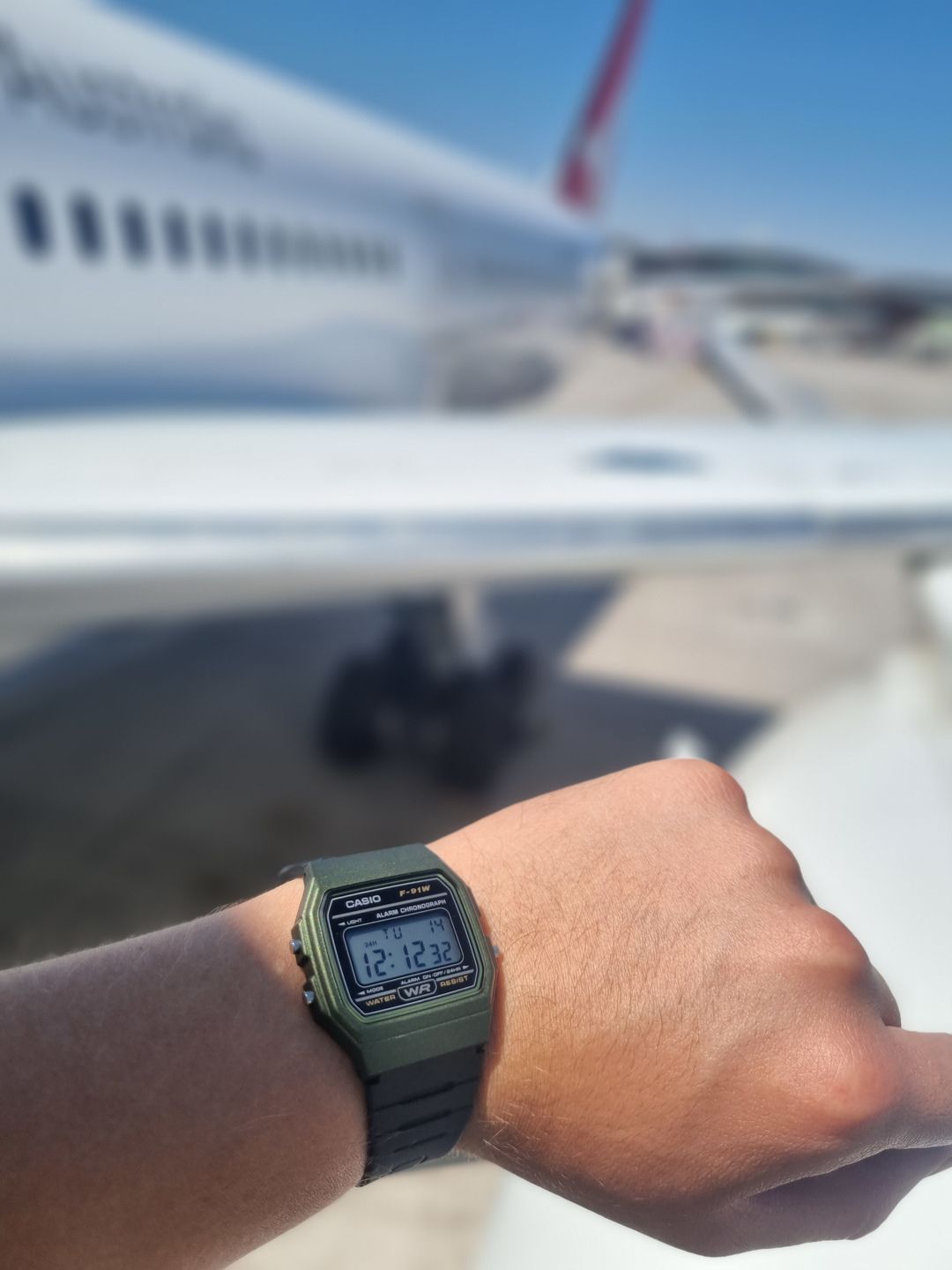 Customer photo review of Reloj Casio Vintage F-91WM-3ADF Verde/Negro