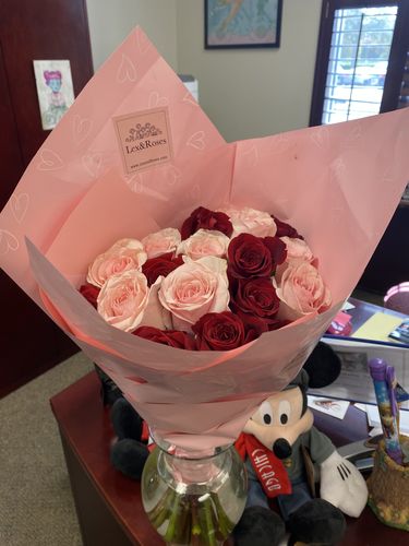 Customer photo review of Pink & Red Bouquet - Valentines