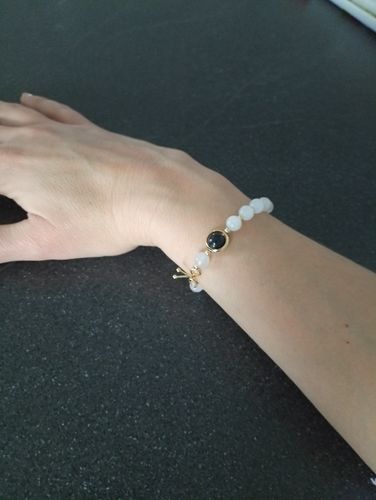 Customer photo review of Bracelet anti-ménopause en Pierre de Lune | Or fin