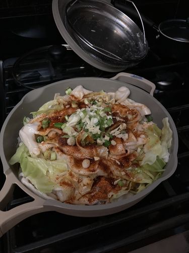 Customer photo review of [N8] Hot Oil-Seared Hand-Ripped Noodles Meal Kit (4 Servings)