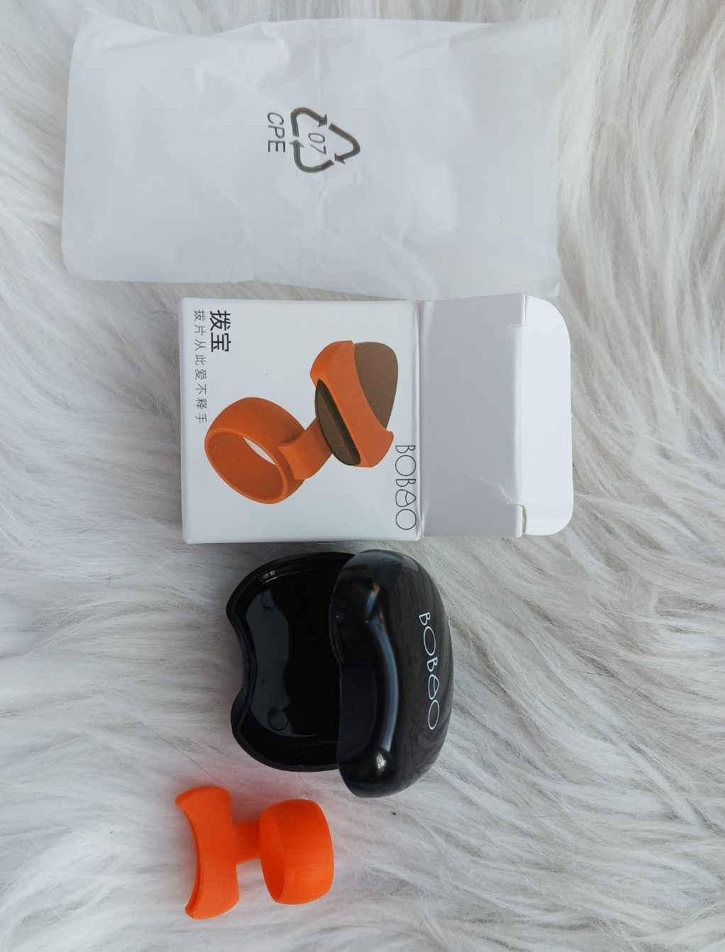 Customer photo review of Guitar pick holder (Finger pick holder)