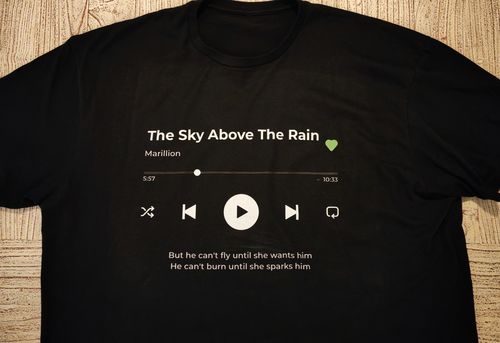 Customer photo review of Your Favorite Song T-Shirt Music Player