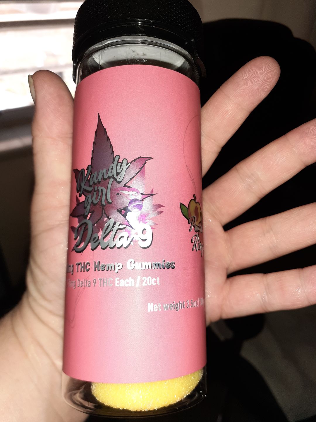 Customer photo review of Delta 9 THC Gummies Vegan Grape 300MG
