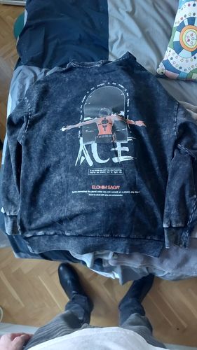 Customer photo review of Portgas D. Ace - Vintage Graphic Hoodie
