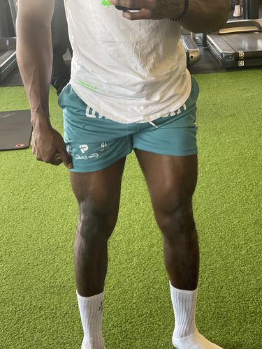 Customer photo review of SONO Signature Shorts | Teal