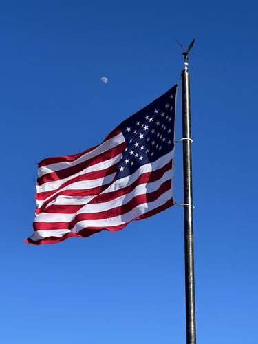 Customer photo review of 8x12ft 2-ply polyester American Flag