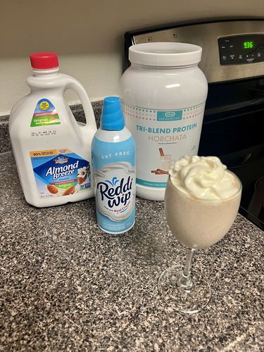 Customer photo review of TRI-BLEND PROTEIN