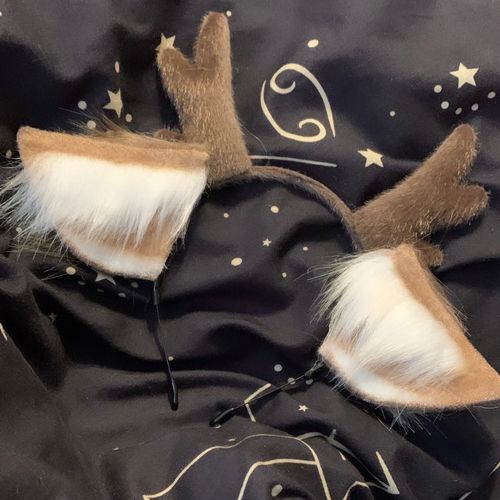 Customer photo review of Lolita Fluffy Antler Headband