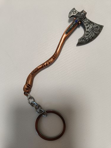 Customer photo review of Leviathan Axe Key Ring