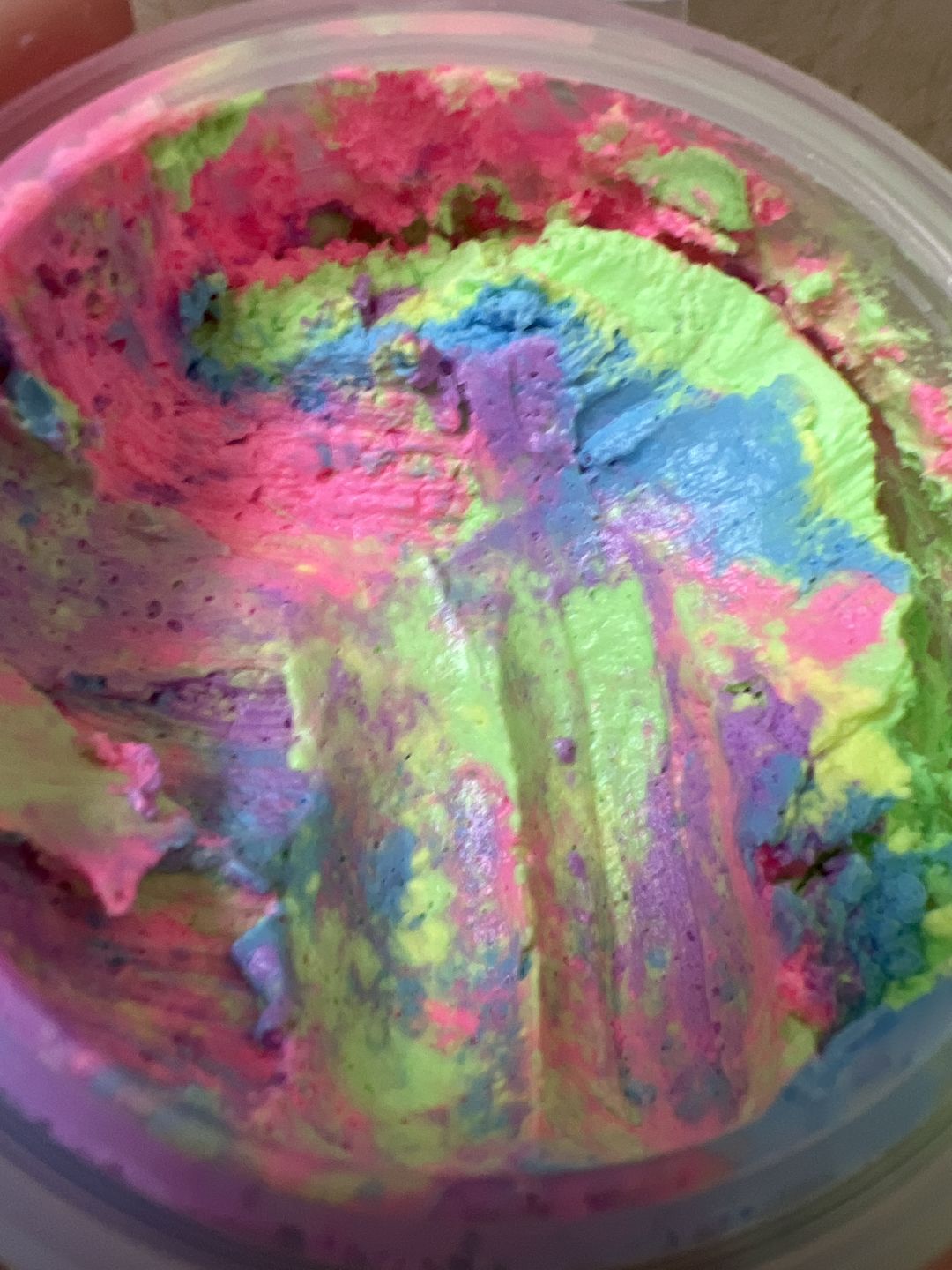Customer photo review of Unicorn Brains Whipped Soap (Fruit Loops Cereal)