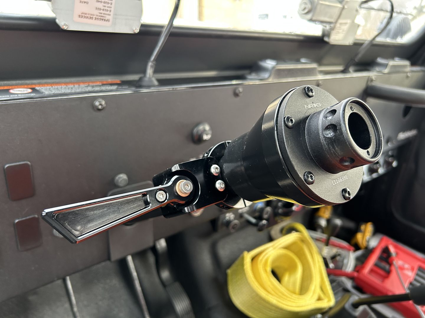 Customer photo review of Motion Raceworks Billet Aftermarket Turn Signal Switch 15-140