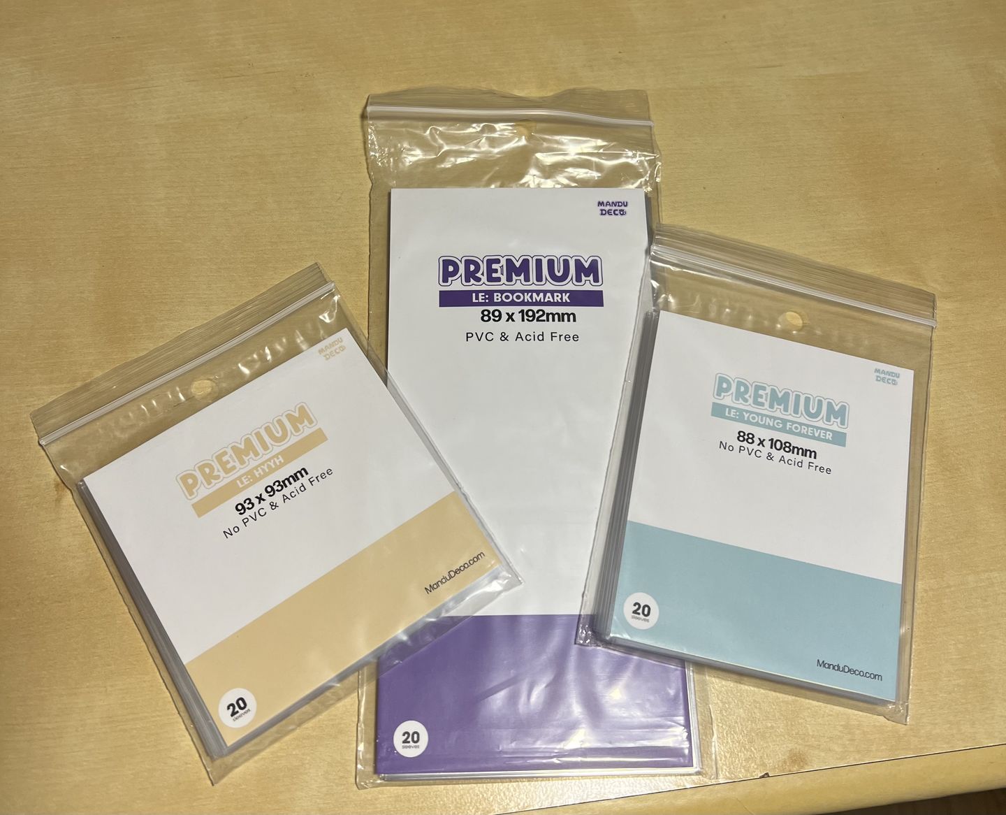 Customer photo review of LIMITED EDITION: PREMIUM PHOTOCARD SLEEVES - BORAHAE VERSION (89x192MM)