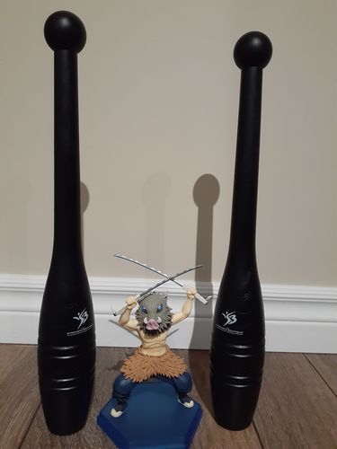 Customer photo review of 1lb Indian  clubs (pair)