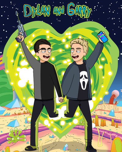 Customer photo review of 'Rick and Morty' Custom Portrait