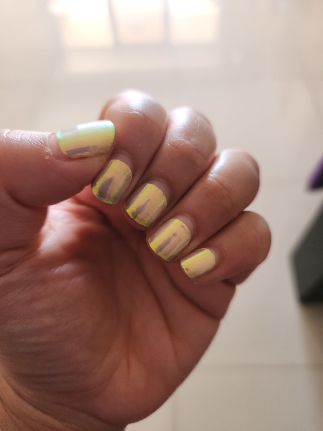 Customer photo review of Gel Nail Sticker Starter Kit (FREE UV Lamp With 2 Or More Gel Nail Stickers)
