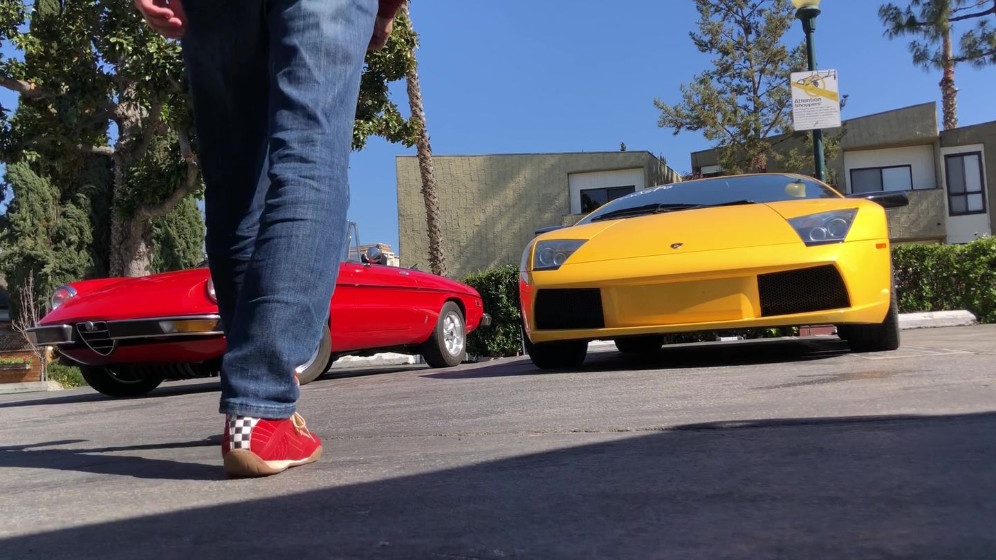 Customer photo review of Men's Racing Sneaker in Corsa Rosso (Red and Sand)