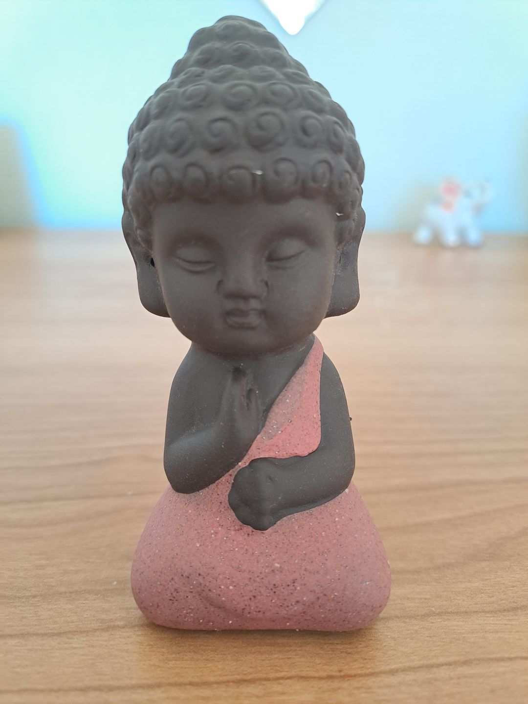 Customer photo review of Statuette Bouddha en Céramique peinte à la main
