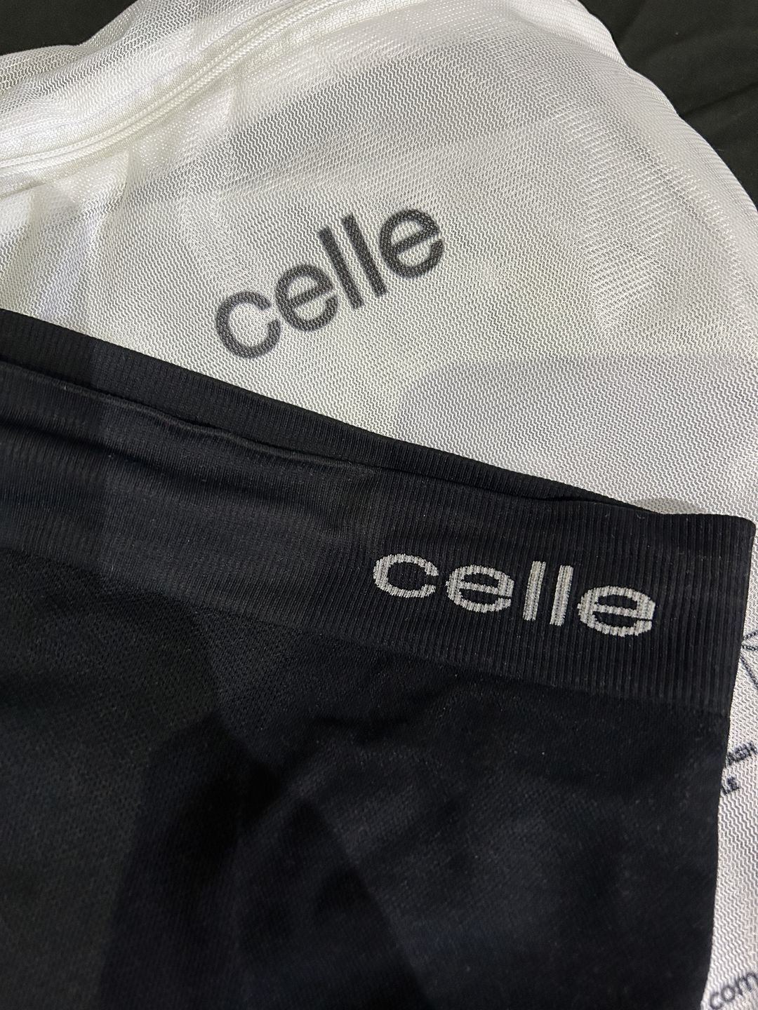 Customer photo review of Perk And Shape Beige Bike Shorts