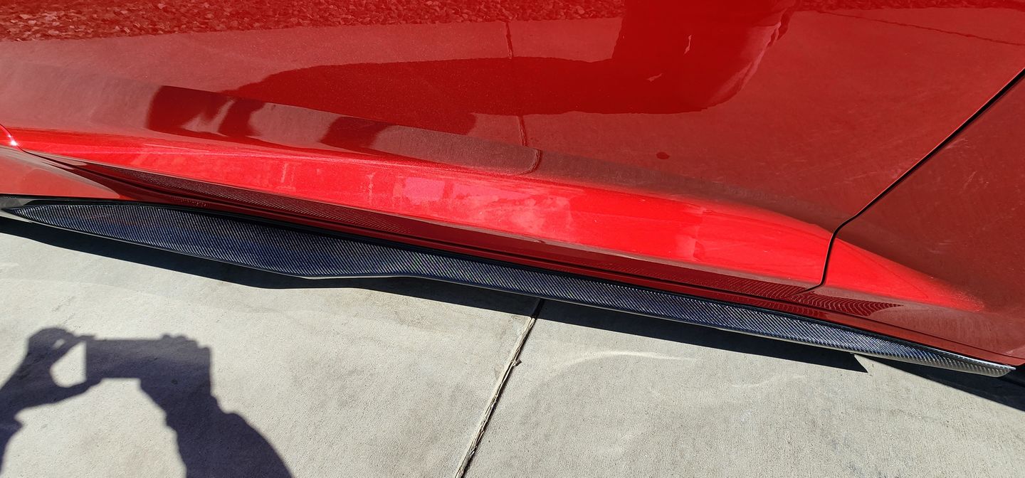 Customer photo review of 6th Gen Camaro ZL1 Conversion Side Skirts Rocker Panels