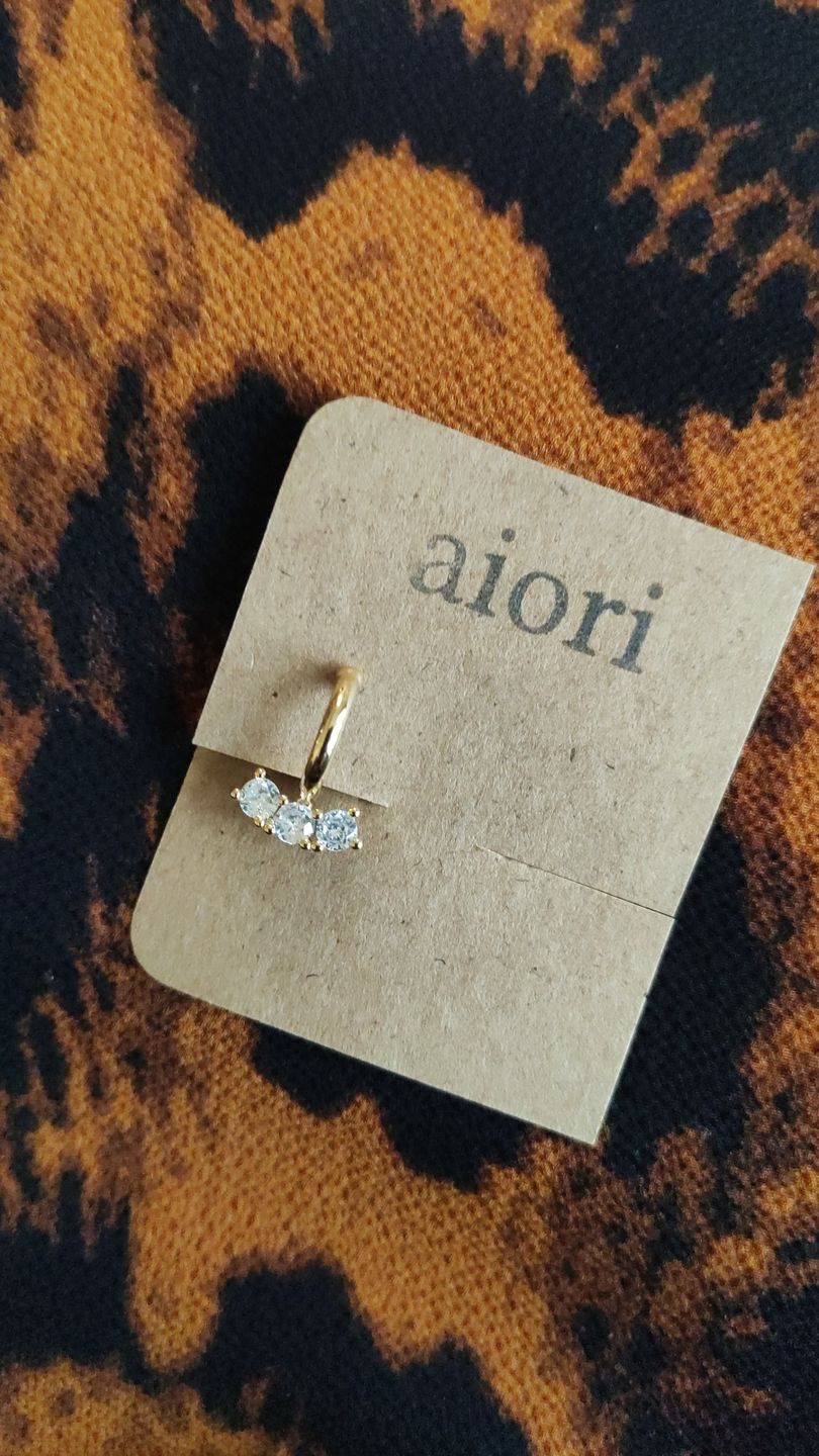 Customer photo review of Juliette Clip On Earrings in Gold