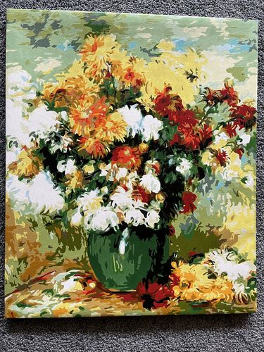 Customer photo review of Bouquet of Chrysanthemums - Paint by Numbers