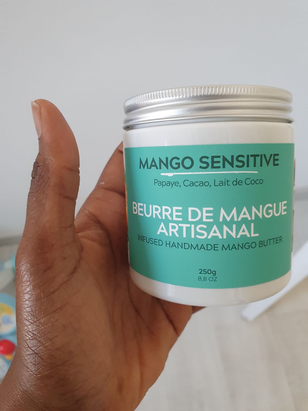 Customer photo review of Beurre de mangue artisanal SENSITIVE