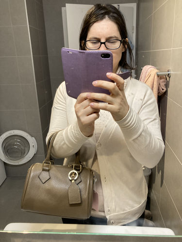 Customer photo review of Borsa Bauletto Eloise (Personalizzabile)