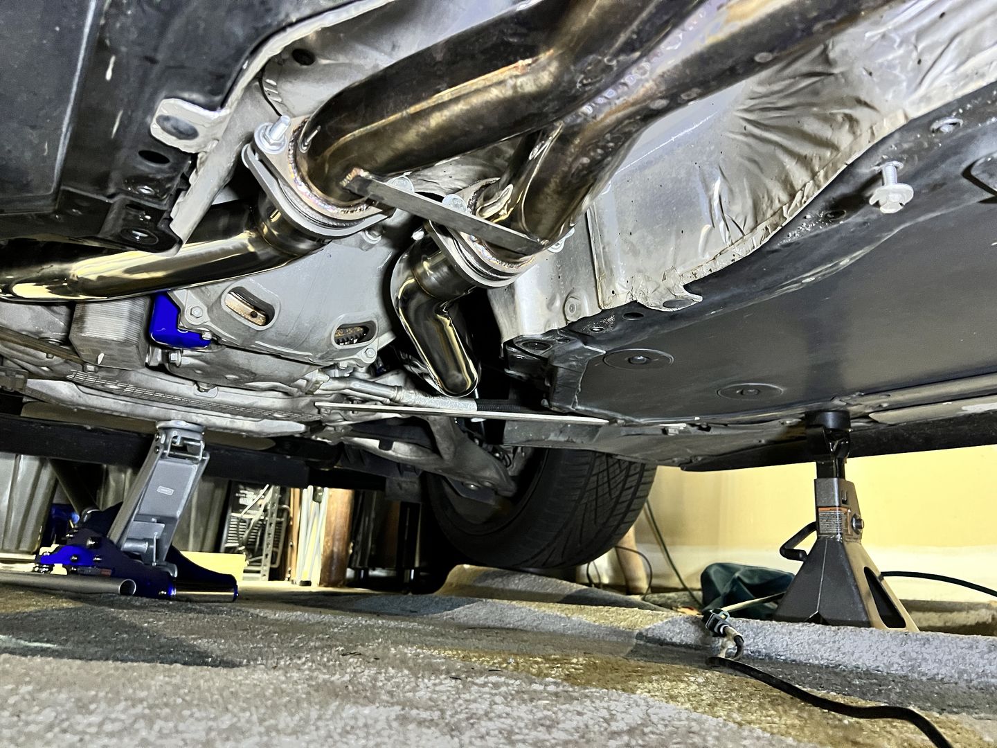 Customer photo review of Chevrolet Corvette C7 3" Stainless Steel Race Series Catless Downpipe