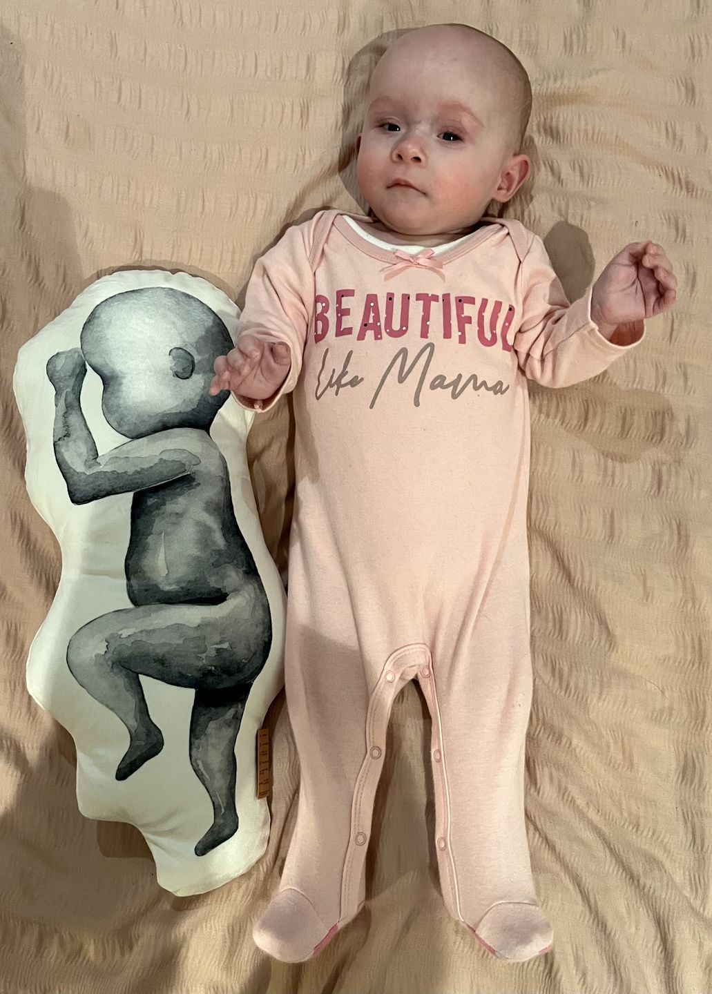 Customer photo review of Birth Pillow Watercolor One