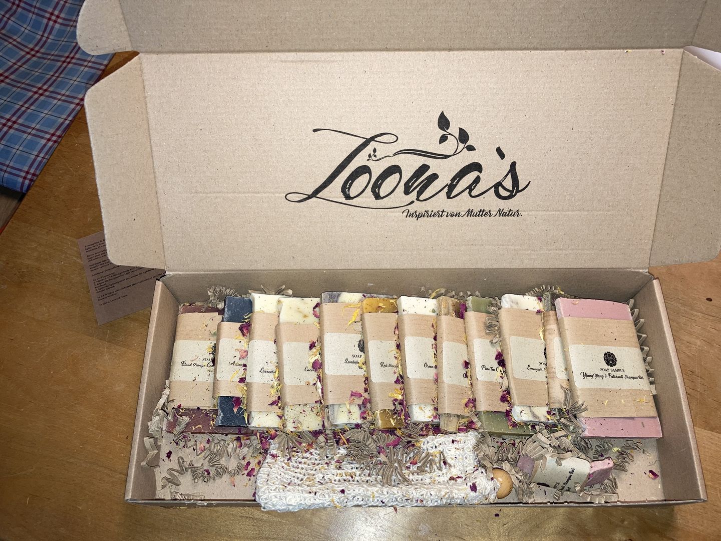 Customer photo review of Loona's SoapSampleBox mit Sisalsäckchen (Alle Düfte)