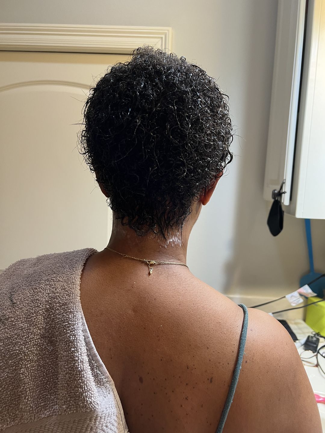 Customer photo review of Growth Serum for Curly Hair