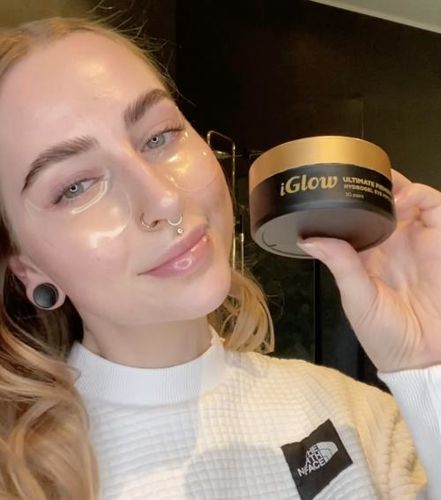 Customer photo review of iGlow Ultimate Firming - Hydrogel Eye Patches - Under-Eye Patches