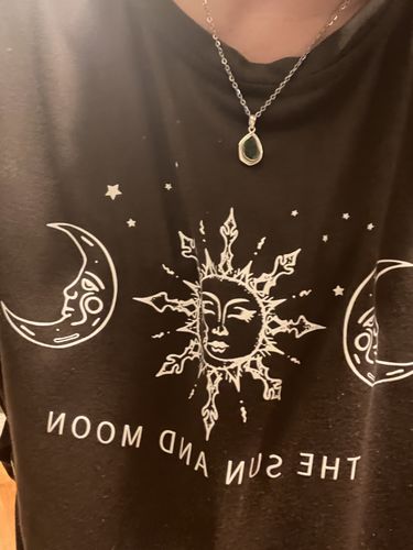 Customer photo review of Moldavite Pendant- A4🛸 (2.9 grams)