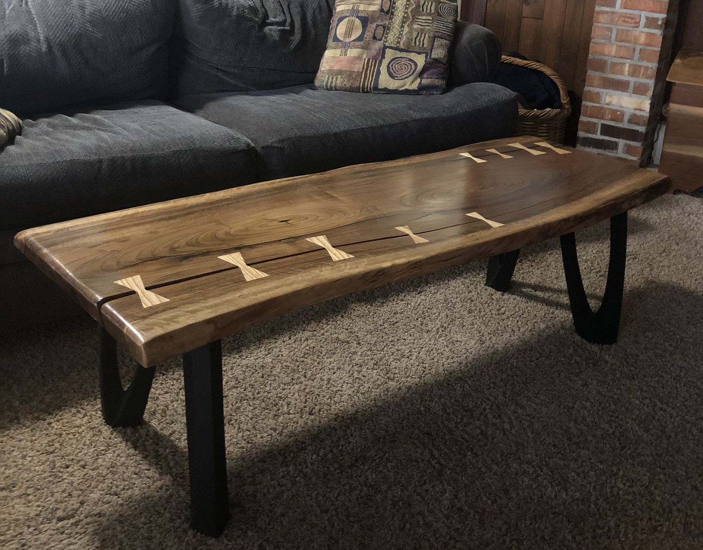 Customer photo review of Metal Base Bench Legs - 123 Udo - 16H inch - Set of 4 pcs - Flowyline