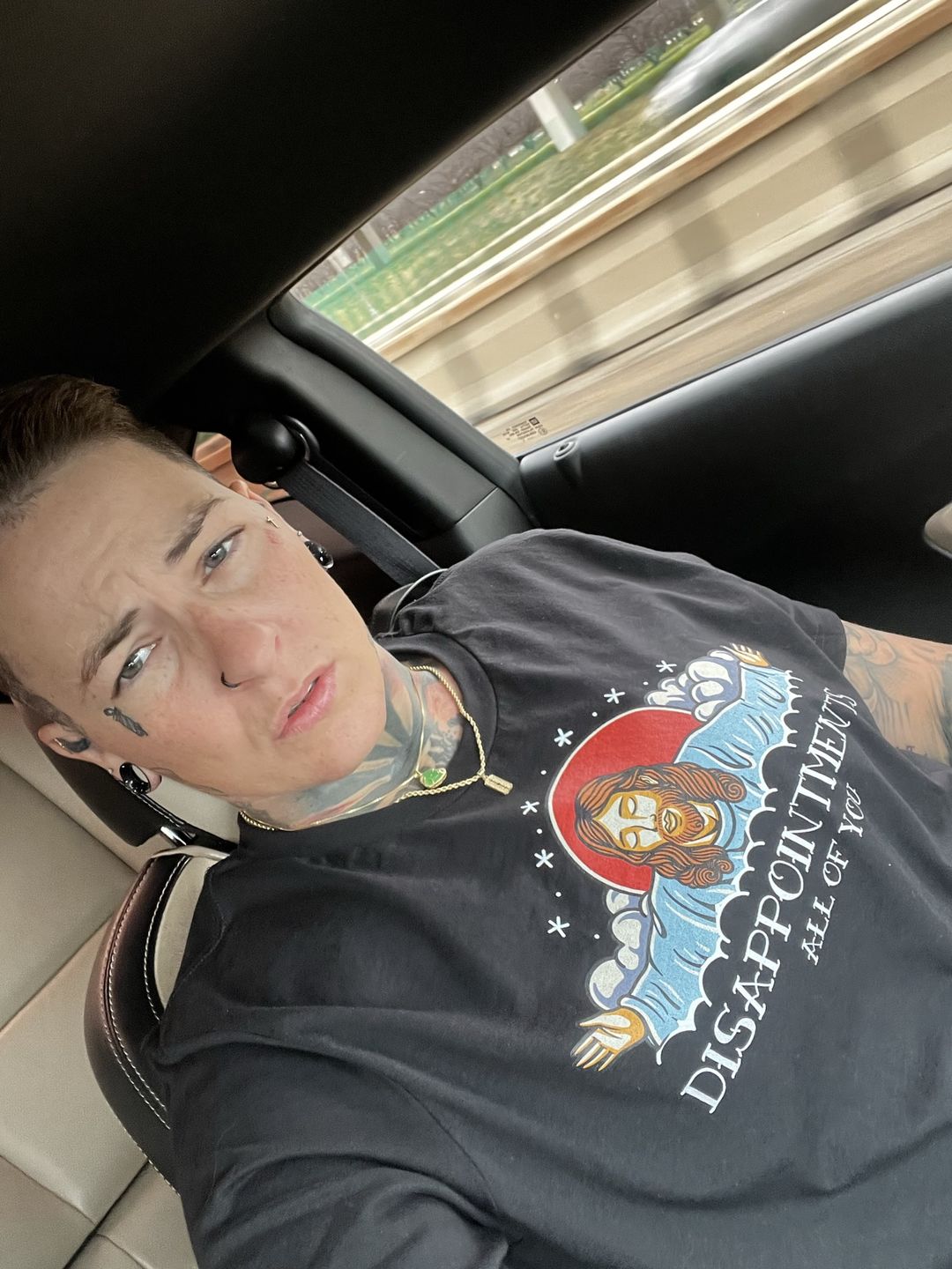 Customer photo review of Premium Disappointments All Of You Old School T-shirt
