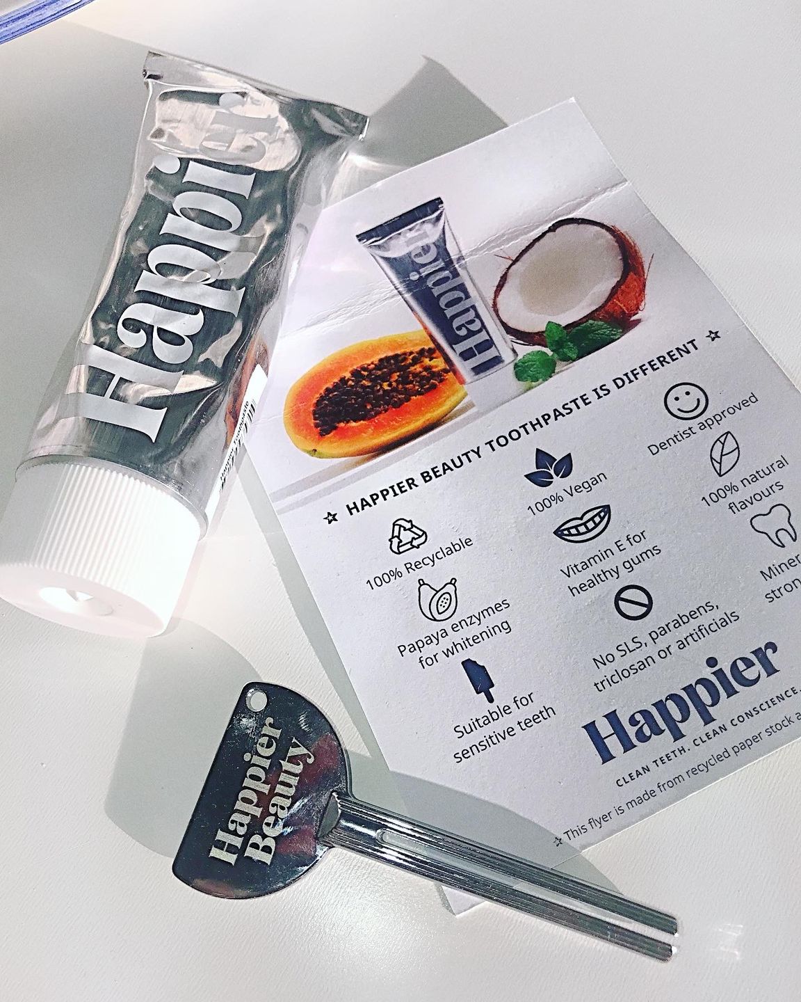 Customer photo review of Happier Toothpaste