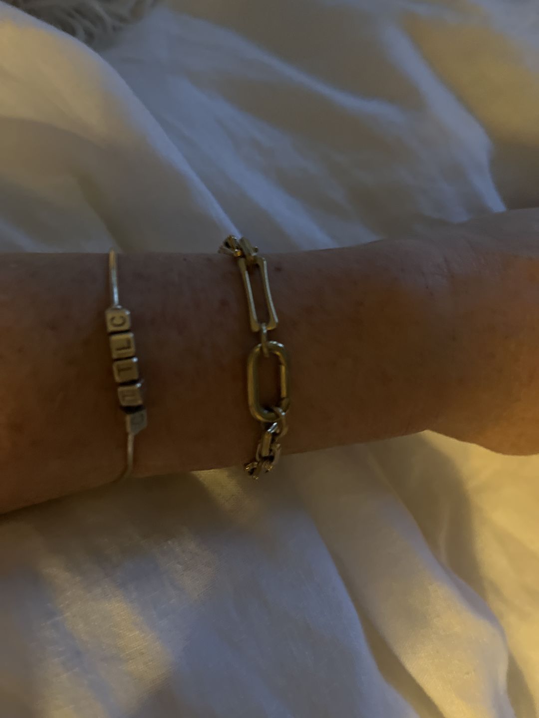 Customer photo review of The Lovers Chain Bracelet