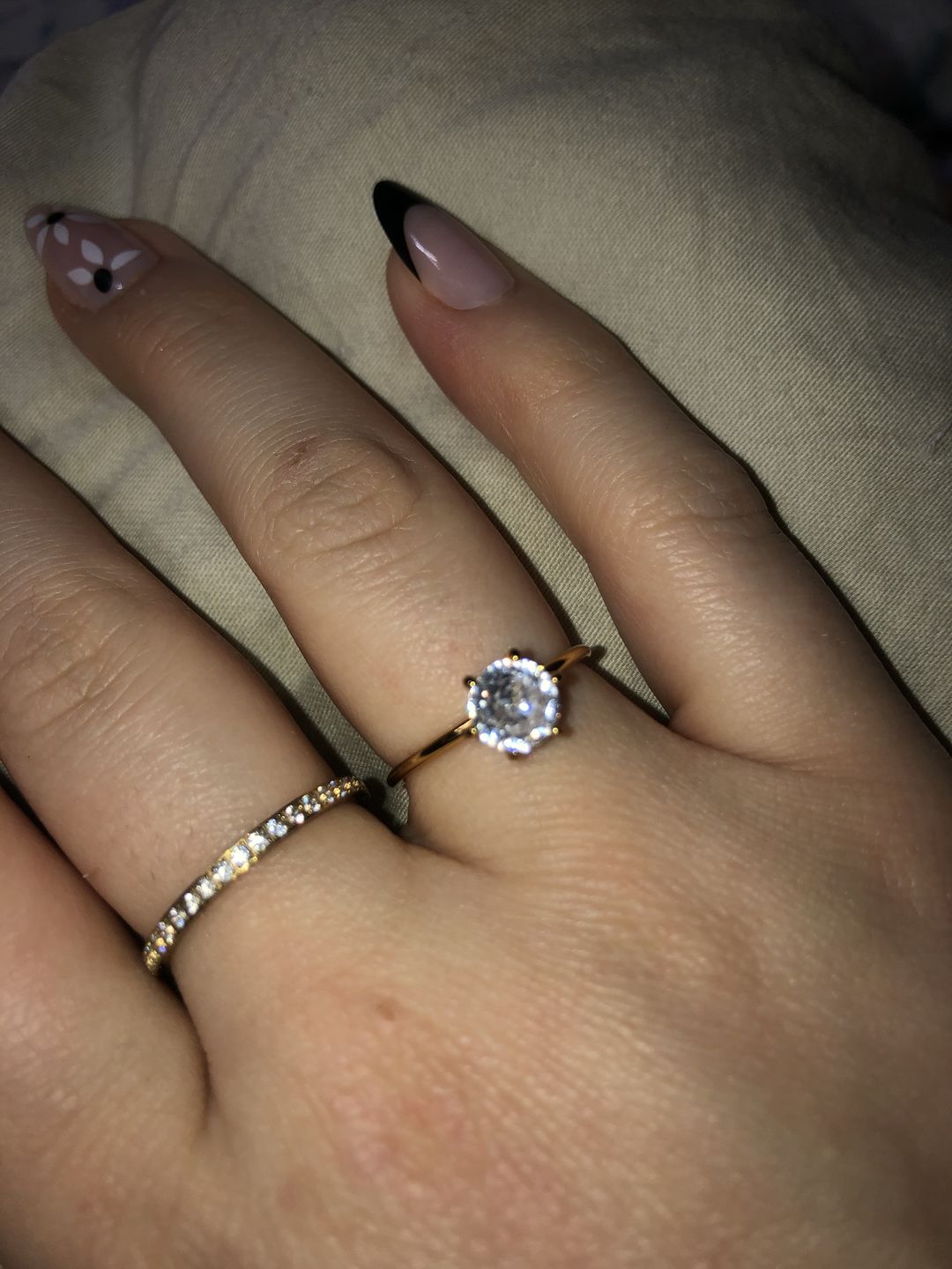 Customer photo review of Verena Ring | 18K vergoldet