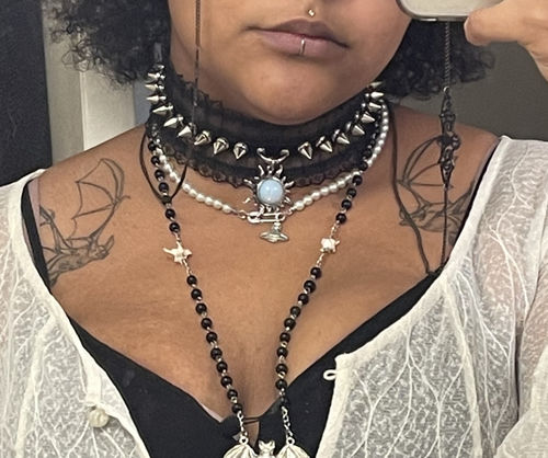 Customer photo review of Black Hole Sun Choker
