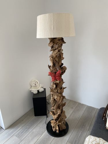 Customer photo review of Stehlampe Treibholz CLEON  | Höhe 165 cm | inkl. Lampenschirm