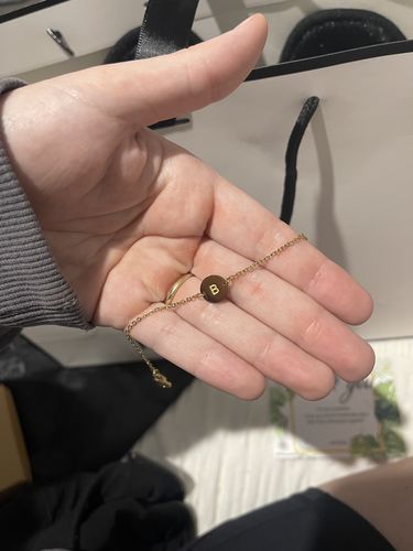 Customer photo review of Initial Disc Bracelet