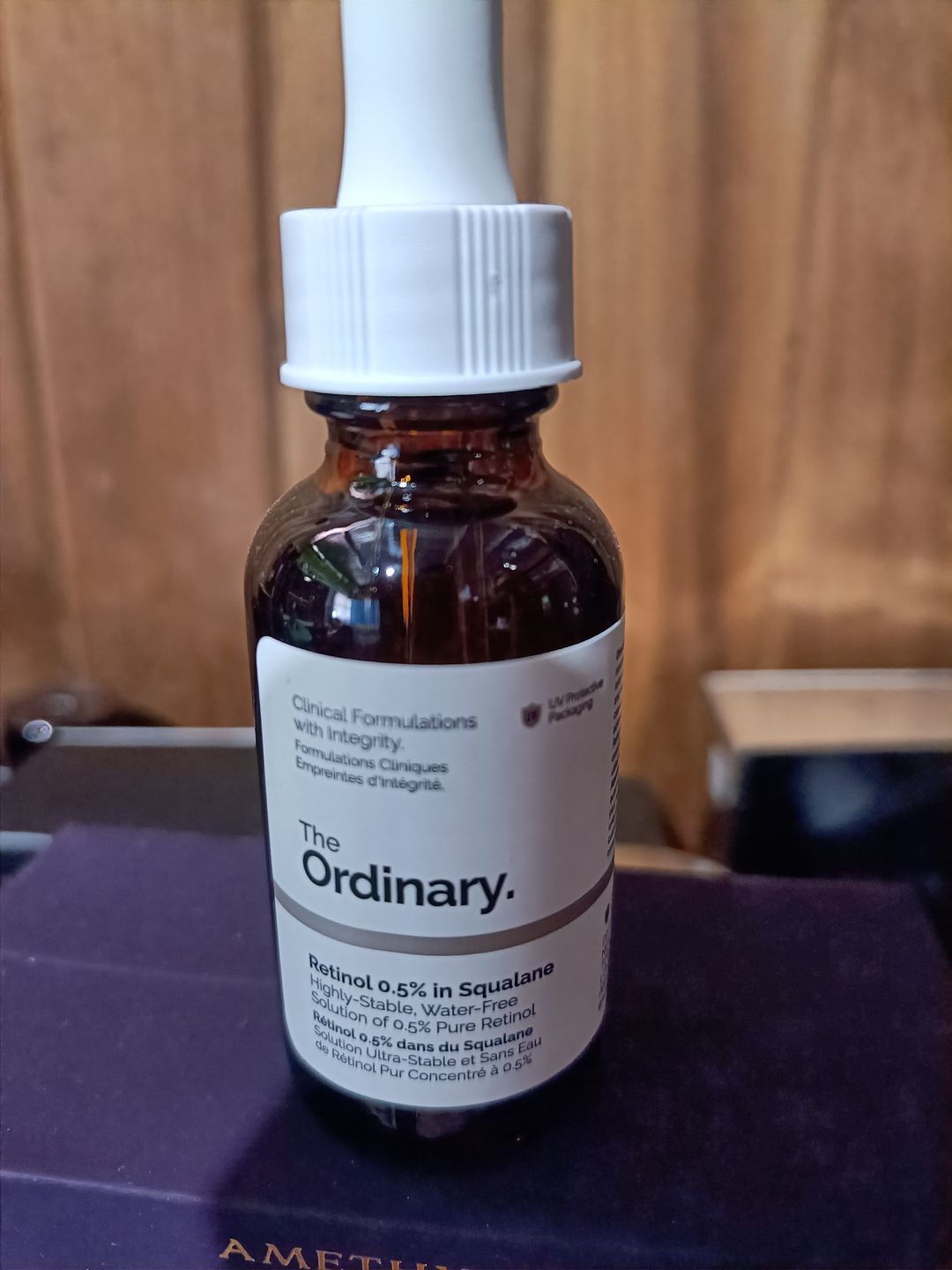 Customer photo review of Retinol 0.5% in Squalane