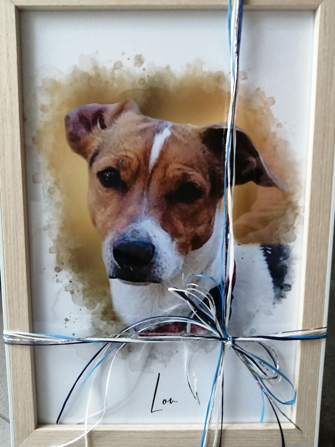 Customer photo review of Portrait deines Tieres im Wasserfarben-Stil