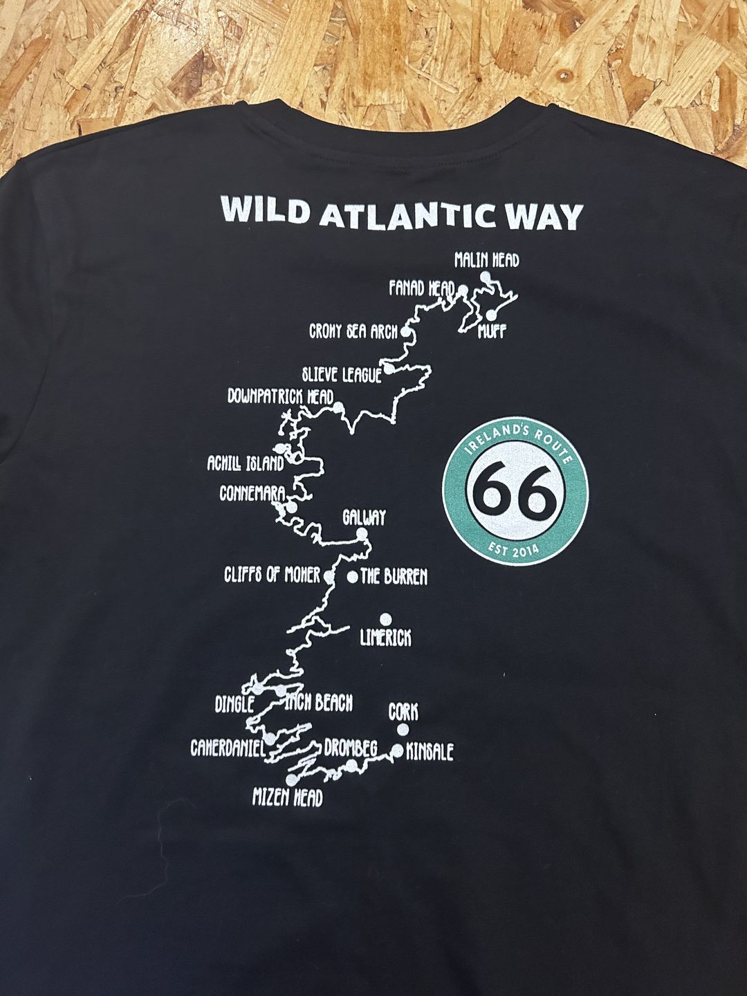 Customer photo review of Ireland's Route 66 Unisex T-Shirt (Black)