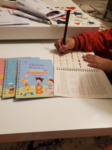 Customer photo review of Cahier Magique d'écriture