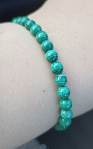 Customer photo review of Bracelet Énergétique en Malachite