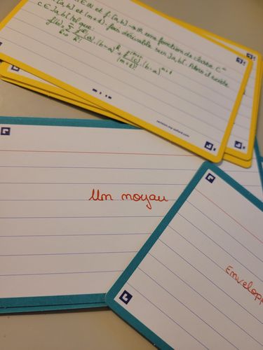 Avis photo d'un client sur Flashcards FLASH 2.0 OXFORD # 80 cartes 7,5 x 12,5 cm - ligné