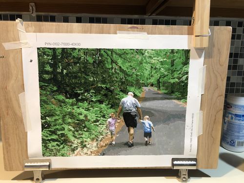 Customer photo review of Custom Paint By Numbers Kit - Upload Your Photo - Brush Set Included