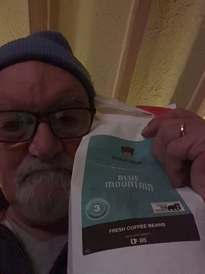 Customer photo review of Blue Mountain Coffee, Strength 3, Medium Roast