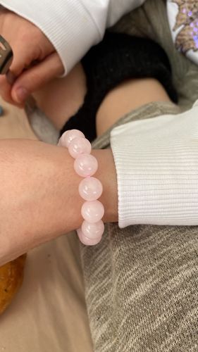 Customer photo review of Bracelet Énergétique Quartz Rose
